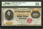 Fr. 1225h. 1900 $10,000 Gold Certificate. PMG About Uncirculated 55.