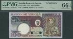 Banco de Angola, specimen 100 Escudos, (10th) June 1973, serial number AA00000, (Pick 106s, BNB 430)