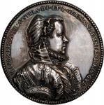 AUSTRIAN NETHERLANDS. Margaret of Austria Silver Medal Electrotype, ND (ca. 18th-19th Centuries). AL