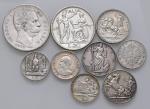 Savoia coins and medals Lotto di 9 monete come da foto: 5 lire 1979 20 lire 1927
