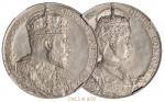 1902年英国爱德华七世加冕英国国王纪念银章/CNCS极美92