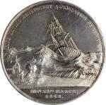 1890 Life Saving Benevolent Association of New York Medal. Silver. 51.2 mm. 45.4 grams. Choice Extre