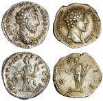 Roman Imperial. Marcus Aurelius. Pair of AR Denarii. As Caesar (139-161). 146. 3.02 gms. Bare head r