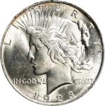 1923 Peace Silver Dollar. Sample. MS-60 (NGC). OH Generation 4.0.