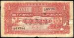 Straits Settlements, $1, 1927 (KNB17b;P-9a) S/no. L/63 68784, AVF, foxing, ageing, stains, hole, rep