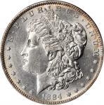 1884-S Morgan Silver Dollar. AU-58 (PCGS).
