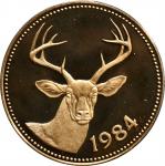 BELIZE. 100 Dollars, 1984. Franklin Mint. CHOICE PROOF.