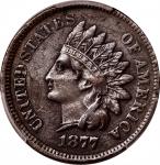 1877 Indian Cent. EF Details--Scratch (PCGS).