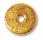 民国时期“广州光明足金”一两金锭一枚，重量：37.42克，少见