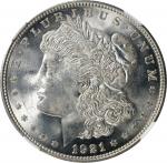 1921-D Morgan Silver Dollar. MS-66+ (NGC). CAC.