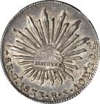 MEXICO. 8 Reales, 1833-Ga FS. Guadalajara Mint. NGC AU-55.