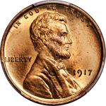 1917 Lincoln Cent. FS-101. Doubled Die Obverse. MS-66 RD (PCGS). CAC.