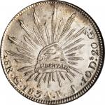 MEXICO. 8 Reales, 1834-Go PJ. Guanajuato Mint. NGC MS-64.