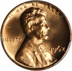 1962 Lincoln Cent. MS-67 RD (PCGS).