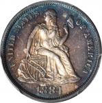 1884 Liberty Seated Dime. Proof-66+ (PCGS).