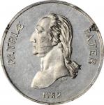 1799 (ca. 1858) Providence Left Him Childless Medal. Second Obverse. White Metal. 29 mm. Musante GW-