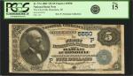 Honolulu, Territory of Hawaii. $5 1882 Value Back. Fr. 574. The First NB. Charter #5550. PCGS Curren
