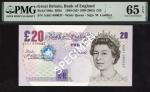 Bank of England, M. Lowther, £20, ND (1999), serial number AA01 000037, (EPM B386, Pick 390a), in PM
