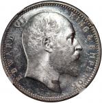  India, silver rupee, 1903B, incuse mintmark,NGC MS62, #6138313-044.