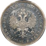 1859-CNB OB年俄罗斯1/2卢布。圣彼得堡造币厂。(t) RUSSIA. Poltina (1/2 Ruble), 1859-CNB OB. St. Petersburg Mint. Alex