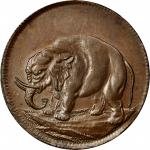 1694 Carolina Elephant token. Hodder 1-E, W-12100. PROPRIETERS. MS-63 BN (PCGS).