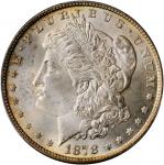 1878 Morgan Silver Dollar. 7 Tailfeathers. Reverse of 1879. MS-65 (PCGS).