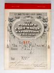 Booklet of Admission Tickets to the Worlds Columbian Exposition for May 1st to October 30th, 1893. C