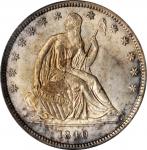 1840 Liberty Seated Half Dollar. WB-4. Rarity-4. Small Letters (a.k.a. Reverse of 1839). MS-62 (PCGS
