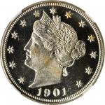 1901 Liberty Head Nickel. Proof-67+ Ultra Cameo (NGC).