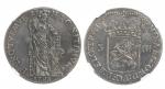 1793年荷兰3盾银币，NGC AU Details