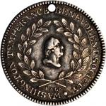 Undated Washington Temperance Benevolent Society Tyrant Alcohol Medal. Silver. 21 mm. 1.5 grams. Bak