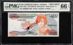 EAST CARIBBEAN STATES. Eastern Caribbean Central Bank. 100 Dollars, ND (1986-88). P-20as. Specimen. 
