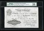 1914年英伦银行100镑，曼彻斯特地名，编号7/Y 16373，Nairne签名，PMG 58，一战前钞票美品。Bank of England, 100 pounds, Manchester, 28