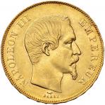 World Coins FRANCIA Napoleone III (1852-1870) 50 Franchi 1856 A - Fr. 547 AU (g 1609) Mancanza di me