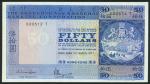 Hong Kong and Shanghai Banking Corporation, $50, 31 March 1977, serial number 020512T-020574T, blue 