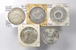 1908-1934年民国和地方银币五枚一组 优美