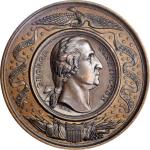 1861 Brown’s Equestrian Statue medal by George H. Lovett. Musante GW-312, Baker-317A. Bronze. SP-62 