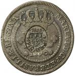 Lot 2074 BRAZIL: PIRATINI: AE 40 reis 4028.87g41， 1835， KM-X6var， countermark consisting of coat of 