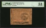 CC-4. Continental Currency. May 10, 1775. $4. PMG About Uncirculated 53.