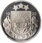 LATVIA. 10 Santimu, 1922. Le Locle (Huguenin) Mint. PCGS SPECIMEN-66 Gold Shield.