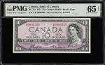 CANADA. Bank of Canada. 10 Dollars, 1954. BC-32a. PMG Gem Uncirculated 65 EPQ.