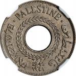PALESTINE. 5 Mils, 1941. London Mint. NGC MS-64.