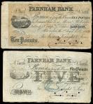 Farnham Bank (James Knight & Sons), ｣10, 1 October 1883, serial number 9831, black and white, vignet