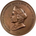 Undated (1893) Columbus Quartercentenary Medal. By James H. Whitehouse, engraved by William Walker, 