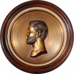 1865 Portrait Medallion of Lieutenant General Ulysses S. Grant. By Franklin B. Simmons. Bronze. Choi