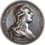 1783 Treaty of Versailles Medal. Betts-612. Silver, 42 mm. AU-55 (PCGS).
