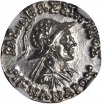 BAKTRIA. Kingdom of Baktria. Menander I Soter, ca. 155-130 B.C. AR Drachm (2.47 gms).
