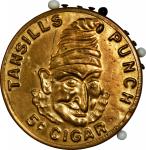 ILLINOIS. Chicago. Undated Tansills Punch Cigar. Bowers-IL-545, Rulau-B656. Gilt Brass, Mirror, Pinc
