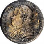 ITALY. Papal States. Lira, 1866-R Year XXI. Rome Mint. Pius IX. NGC MS-65.
