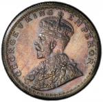 BRITISH INDIA: George V, 1910-1936, AR ½ rupee, 1911(c), KM-518, S&W-8.62, with the so-called "pig"-